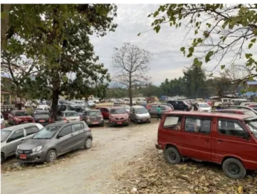 Figure 10: The parking lot of the Hatisar Market,  taken in Hatisar, Chirang, Assam. January 2, 2020