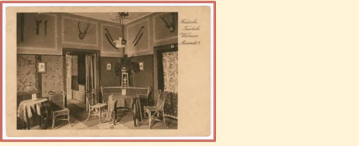 Abb. 2: Indische Teestube Weimar, Marienstr.4, Postkarte. 