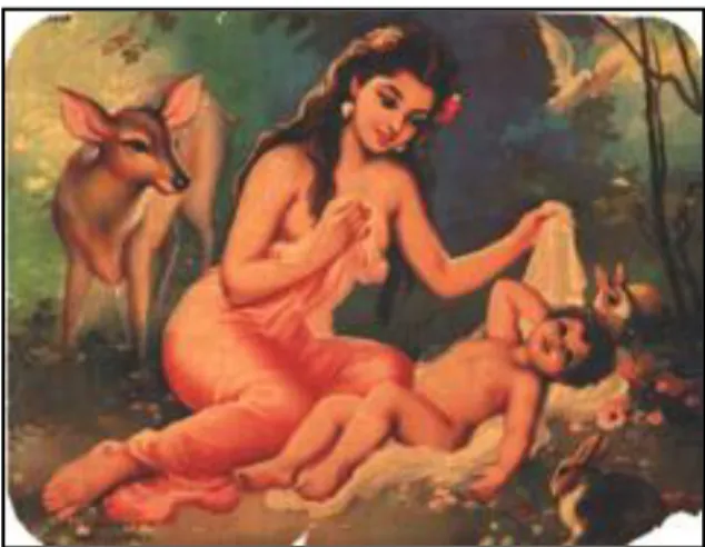 Figure  12. Shakuntala-Bharat    by  RS  Mulgaonkar,  printed at the Shiv Raj Fine Arts Litho Works, Nagpur