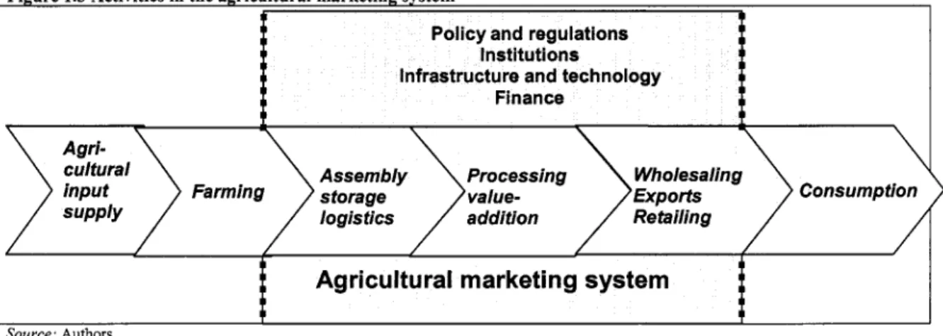 Figure  1.3 Activities in the agricultural marketing system 