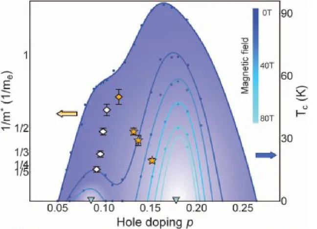 Fig. 4. A quantum critical point near optimal doping .