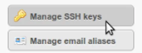 Abbildung 7: SSH-Keys verwalten Anschließend klicken wir auf den Knopf „Add SSH key“ (Abbildung 8).