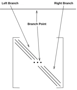 Figure 14.2: An example of domain decomposition for a branching one- one-dimensional structure using the simplest geometry.