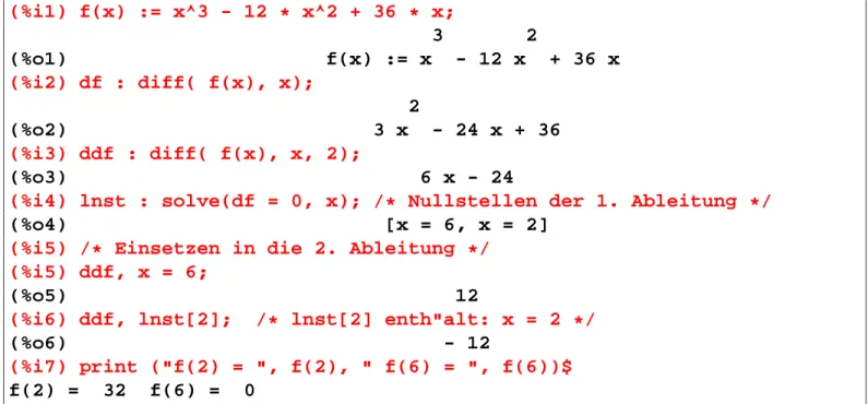 Abbildung 5.4: Der Code ist hier: 237 Zuerst wird die Funktion eingegeben.