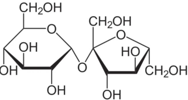 Abb. 5 – Chemischer Aufbau von Saccharose. [2]