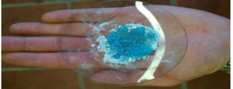 Abbildung 4 – Kupfersulfat mit Wasser