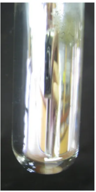 Abb. 2 – Deutung Versuch „V2“: Es entsteht ein Silberspiegel.