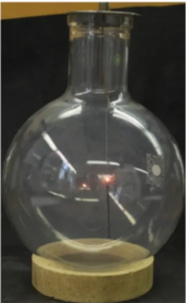 Abbildung  1  erloschenes Glimmspan in der Stickstoffatmosphäre