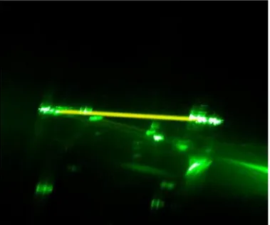 Abb. 2 -  Laser induzierte Fluoreszenz von Iod.