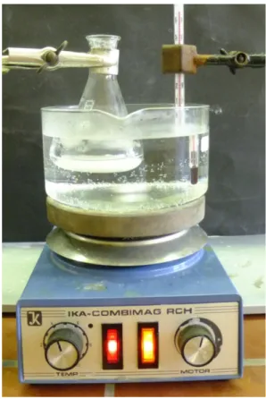 Abb. 5: Reaktionsmechanismus zur Herstellung von Acetylsalicylsäure