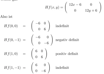Abbildung 8: f (x, y) f¨ ur |x − 1/2|, |y + 1/2| ≤ 1