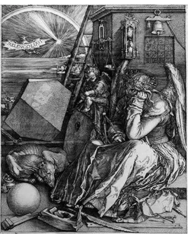 Abbildung 1: A. D¨ urer, Die Melancholie (Melencolia I), 1514, Kupferstich