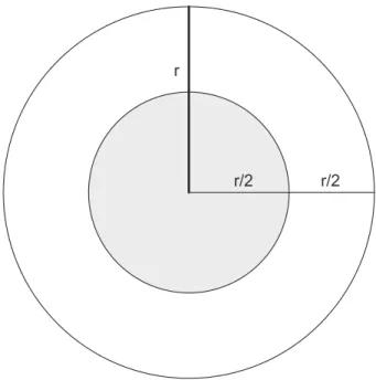 Abbildung 2: Kreiszielscheibe mit Grenzkurve