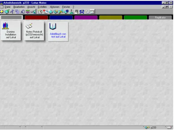 Abb. 1: Screenshoot eines Lotus Notes Clients der Version 4.6
