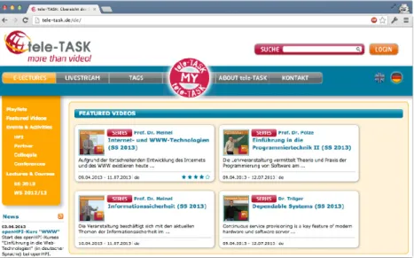 Abb. 4 Screenshot – tele-TASK-Web-Portal 