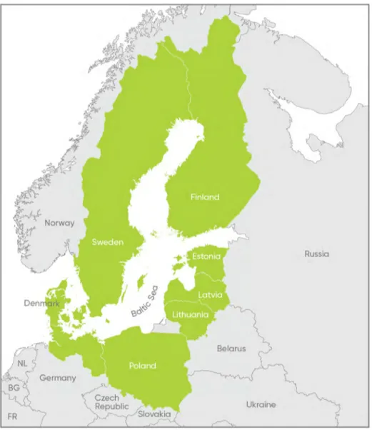 Figure 1. The geography of the Baltic Sea Region.