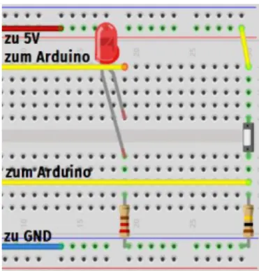 Abb. 5 – Quelle: Screenshots der Fritzing-Software (http://fritzing.org)  Screenshots der Programmelemente aus ArduBlock 