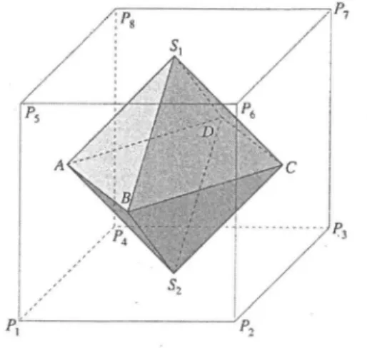Abb.  1: Oktaeder  ABCDS,S. 