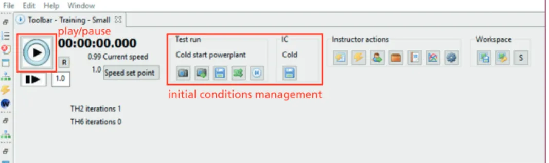 Figure 10:   Simulation control tool