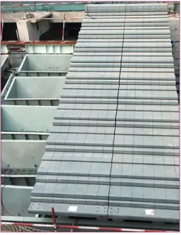 Figure 5:   Picture of matrix grate installation  on site