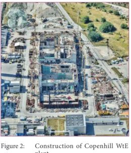 Figure 2:  Construction of Copenhill WtE  plant