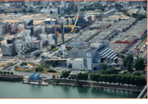 Figure 7:  Th e plant in Saint-Ouen-sur-Seine  and its surrounding environment in  2015