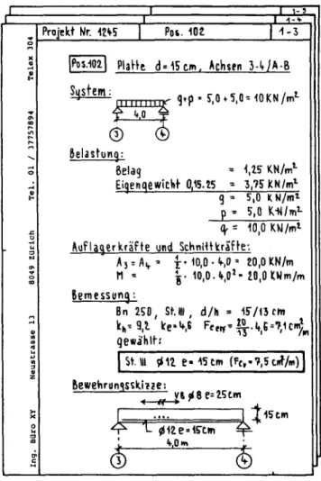 Abb. B-25: Struktur der Positionsberechnung an einem Beispiel