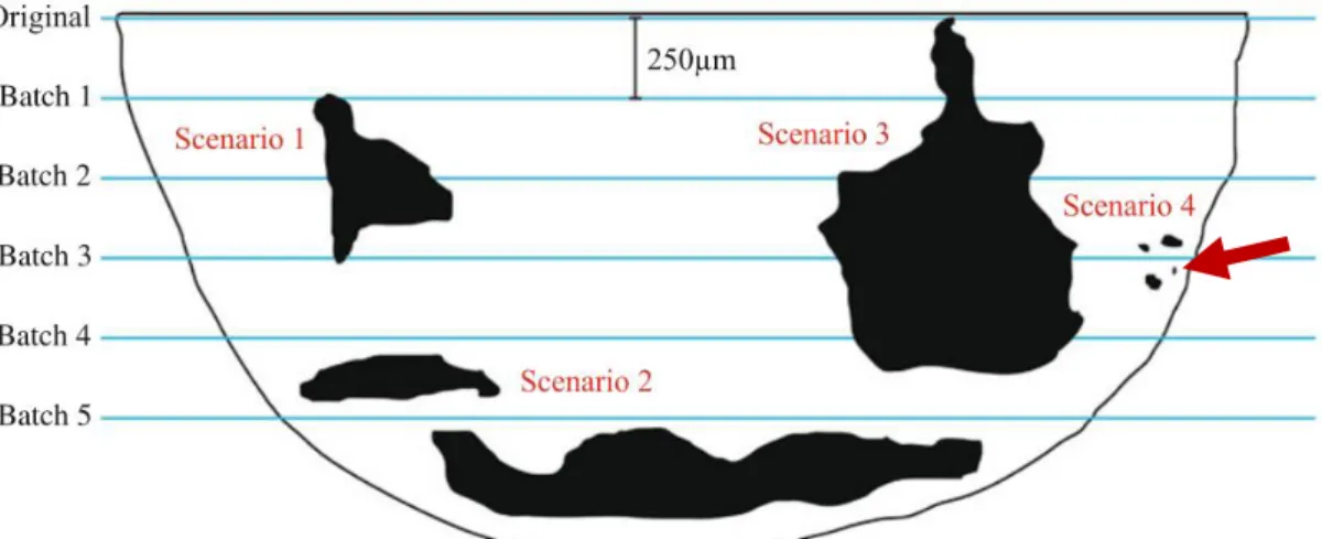 Abbildung  1:  Schematische  Darstellung  von  Tumorlast  und  Verteilung  im  Lymphknoten  (nach  Murali  et  al., 2012)