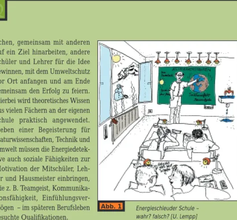 Abb. 1 Energieschleuder Schule –  wahr? falsch? [U. Lempp]