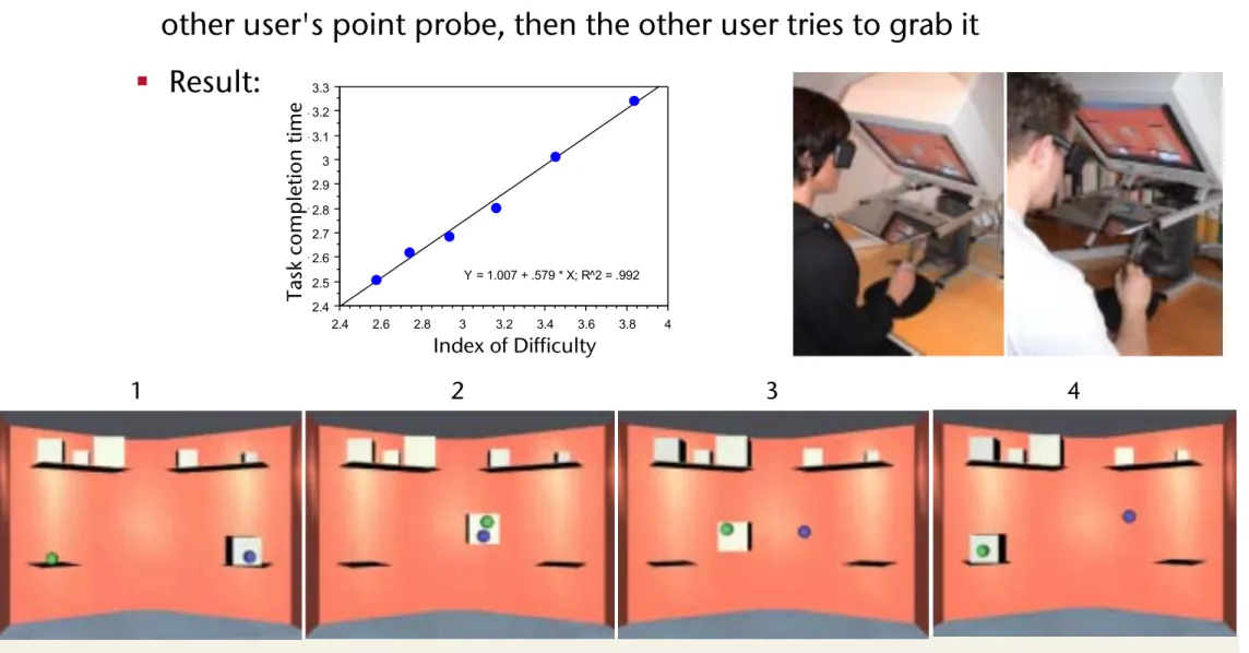 Figure 3: Mean times regarding error free hand offs in the  haptic and the nonhaptic conditions