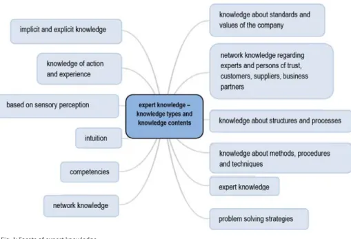 Fig. 1: Facets of expert knowledge
