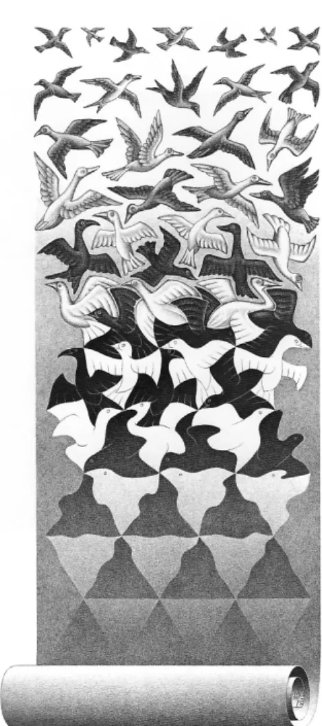 Abbildung 2: M. C. Escher, Befreiung, Lithogra- Lithogra-phie 1955.