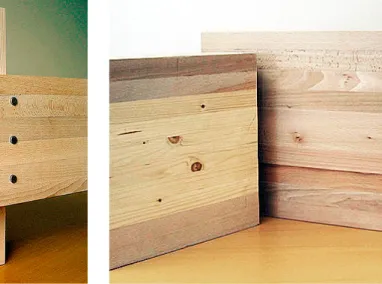 Abb. 9.1 a und 9.1 b BS-Holz aus Buche