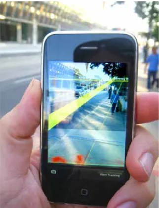 Abbildung 7: Augmented Reality mit einem Smartphone   (Glogger, lizensiert unter CC BY-SA 3.0)