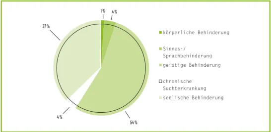 Tabelle 3 veranschaulicht, in welchen Berei- Berei-chen alle TN durchschnittlich die stärksten  Beeinträchtigungen (auf den Stufen 3 und 4)  aufweisen: