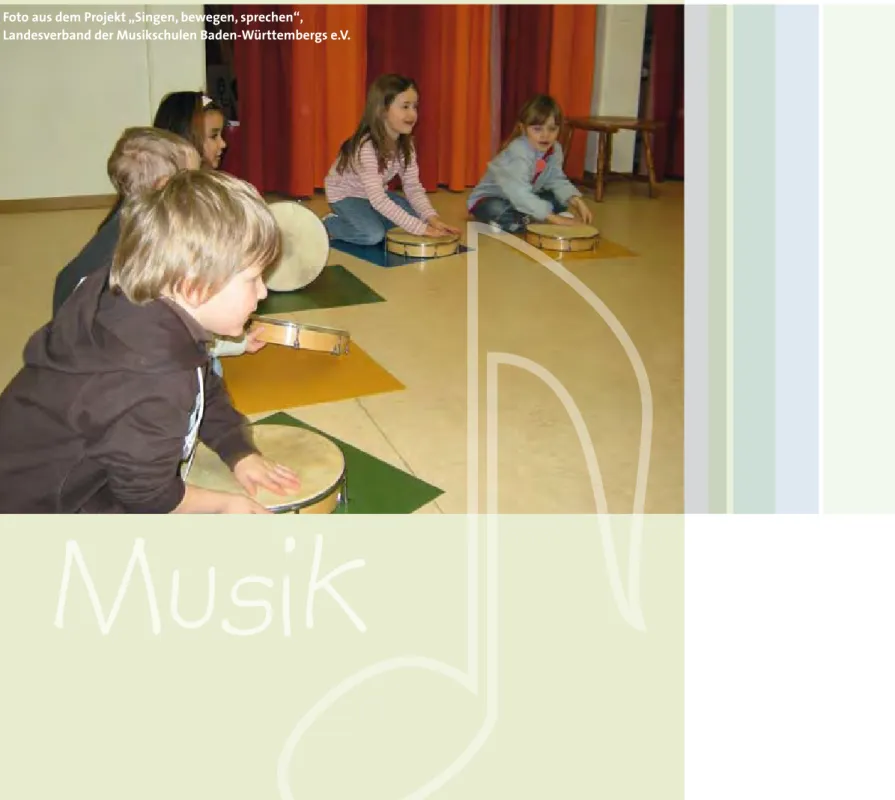 Foto aus dem Projekt „Singen, bewegen, sprechen“,   Landesverband der Musikschulen Baden-Württembergs e.V.