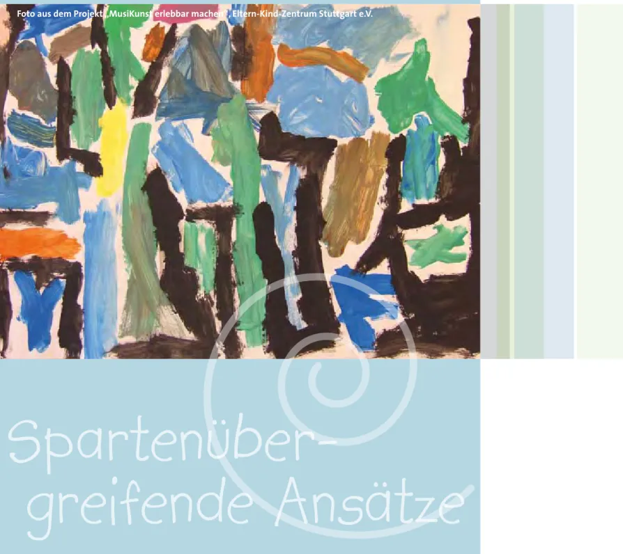 Foto aus dem Projekt „MusiKunst erlebbar machen“, Eltern-Kind-Zentrum Stuttgart e.V. 