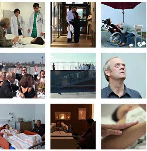 Figure 2: Scenes from the video „I see you“
