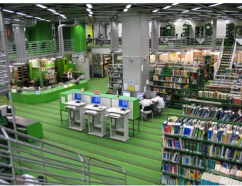 Abbildung 2: Medizinische Bibliothek, Benutzungsebene Die Medizinische Bibliothek ist eine Freihandbibliothek.