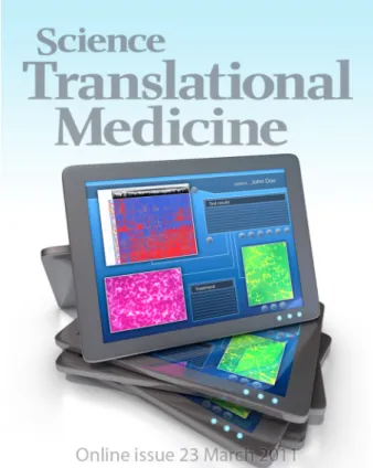 Figure 2: Science Translational Medicine, 23 March 2011 cover.