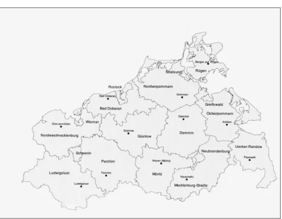 Abbildung 4:  Karte von Mecklenburg-Vorpommern 