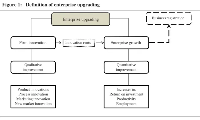 Figure 1:  Definition of enterprise upgrading 