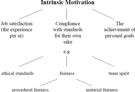 Figure 1: Forms of intrinsic motivation (Frey/Osterloh, 2002, p.9) 