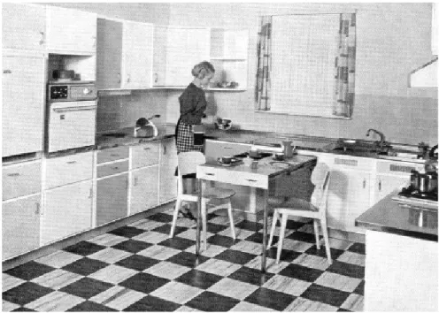 Abb. 7: Einbauküche um 1957.