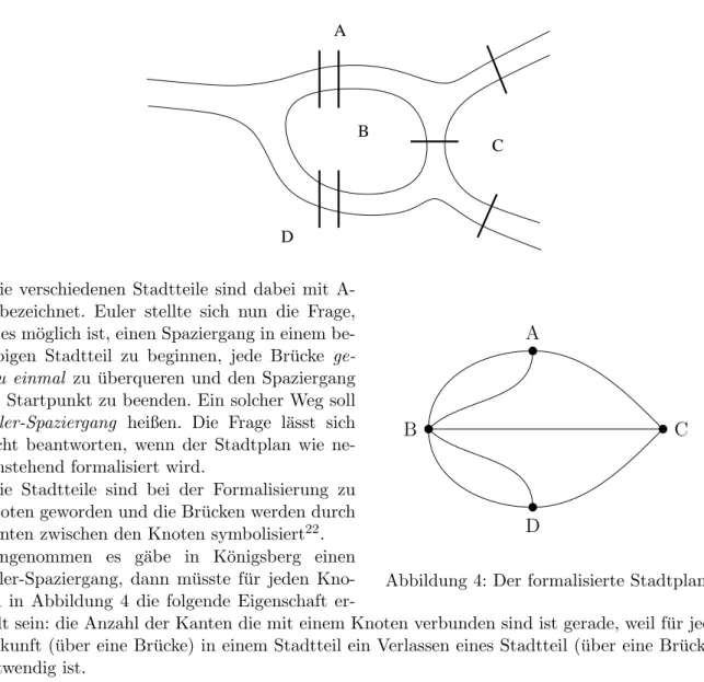 Abbildung 4: Der formalisierte StadtplanDie verschiedenen Stadtteile sind dabei mit 