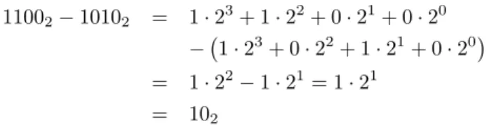 Abbildung 3: Multiplikation 10 · 12 = 120 im Dualsystem