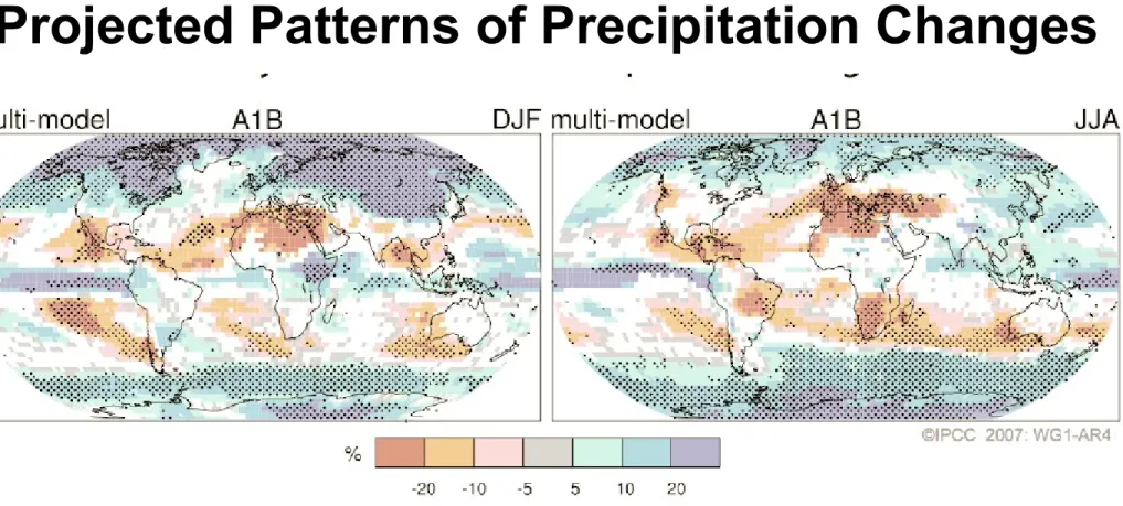 FIGURE SPM-6. Relative changes in precipitation (in percent) for the period 2090–2099,  relative to 1980–1999