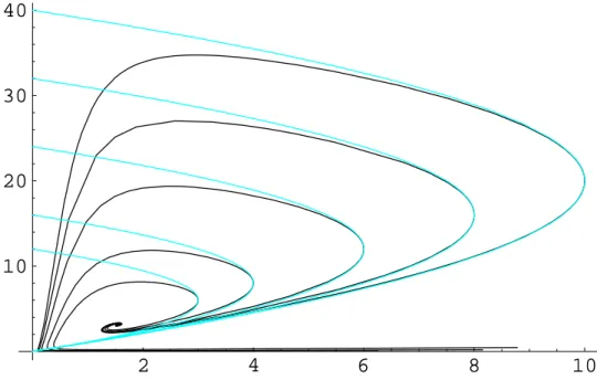Abbildung 3.12: Schwarzschild-Approximationen im x-y–Raum