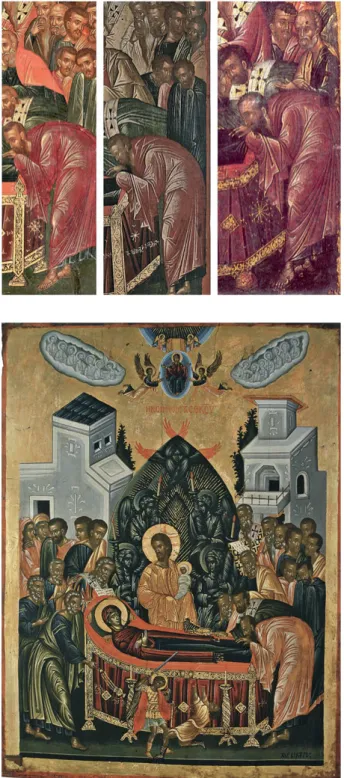Abb. 9. Die Koimesis-  Ikone des bekannten  Malers Viktor. Vorbild für  seine Komposition war  offenbar die Göttinger  Ikone (Foto: © Autor).