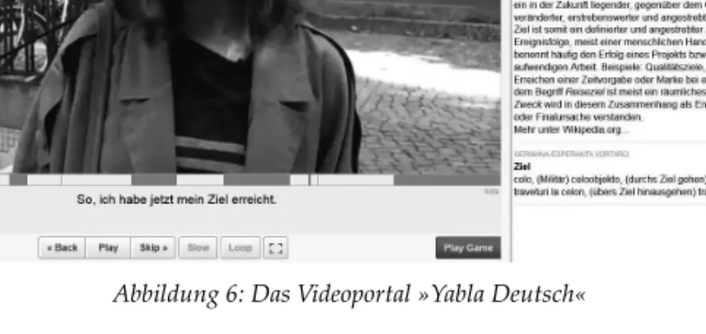Abbildung 6: Das Videoportal »Yabla Deutsch« 